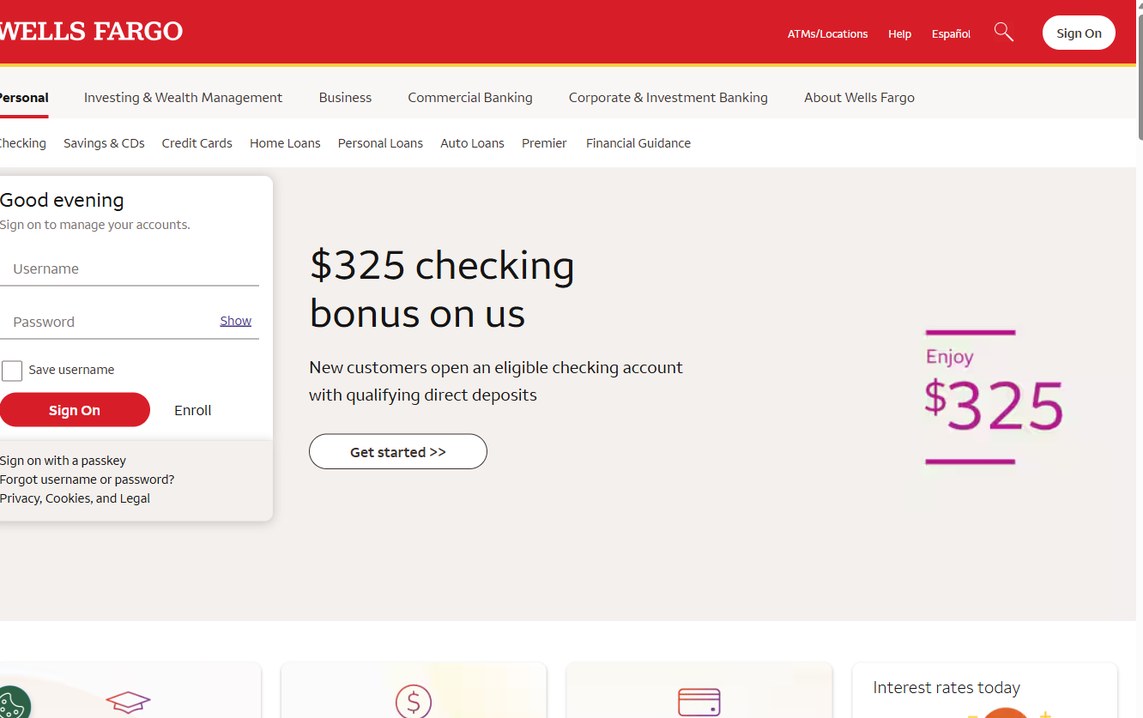 Wells Fargo – wellsfargo.com