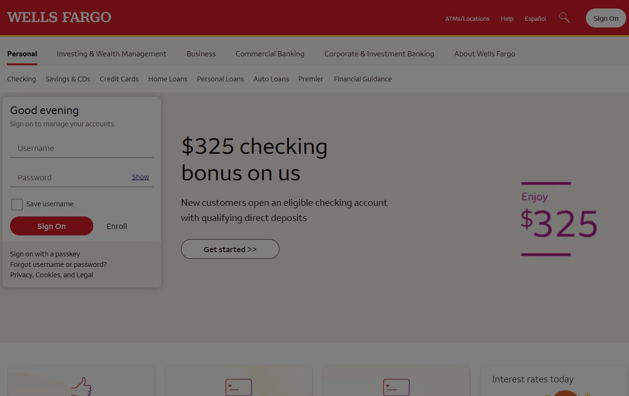 Wells Fargo – wellsfargo.com