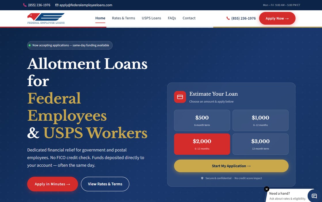 Federal Employee Loans – federalemployeeloans.com
