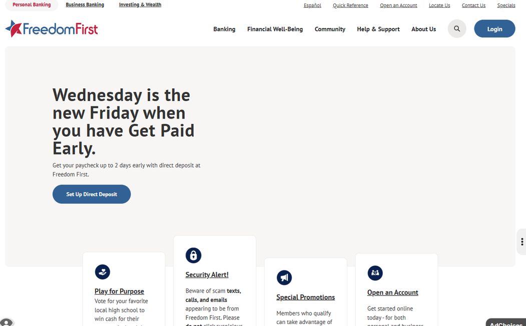 Freedom First Credit Union – freedomfirst.com